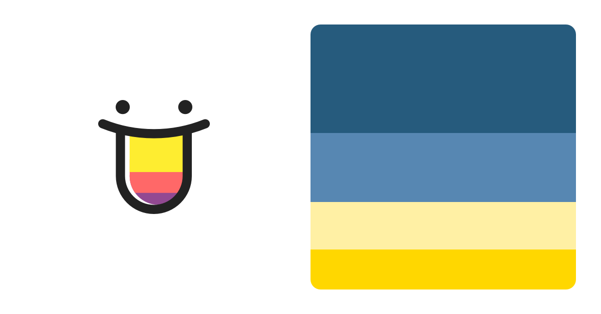 Color Palette: #265B7D #5787B2 #FFF0A4 #FFD700 - Color Hunt