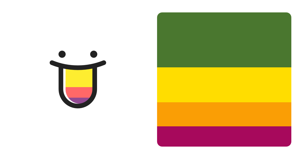 Color Palette: #4A772F #FFDD00 #FA9E05 #A7095C - Color Hunt